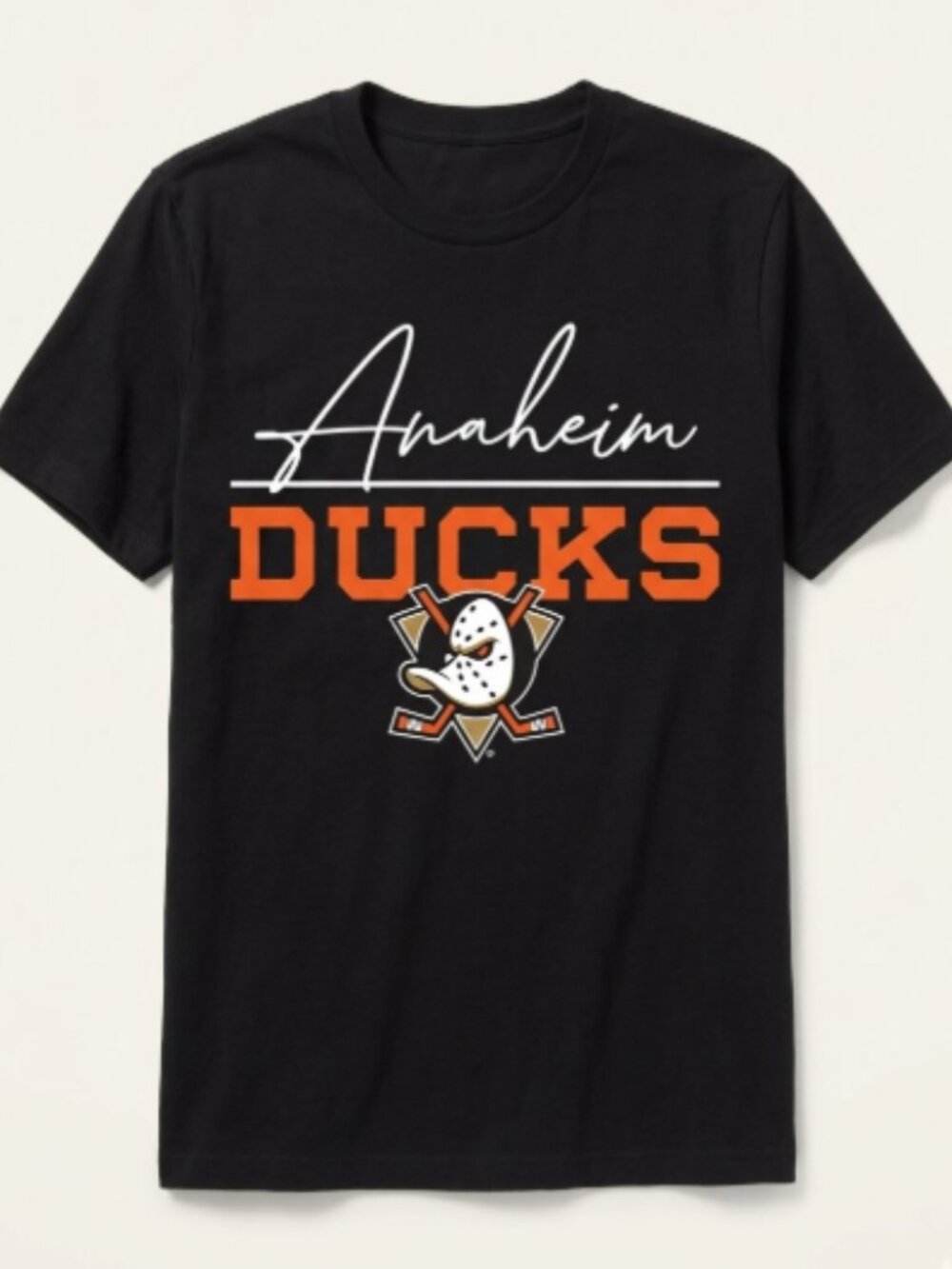 NEW NHL Anaheim Ducks Youth Black Large T-Shirt